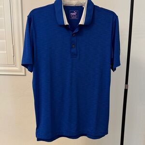 PUMA Men's Vibrant Blue Polo Shirt